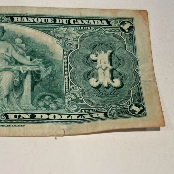 1 dollar bank of Canada bill / note 1937 - Picture 2 of 9